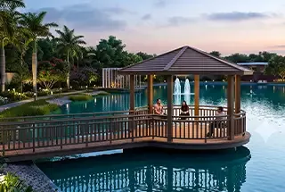 Floating Gazebo at DTC Still Waters